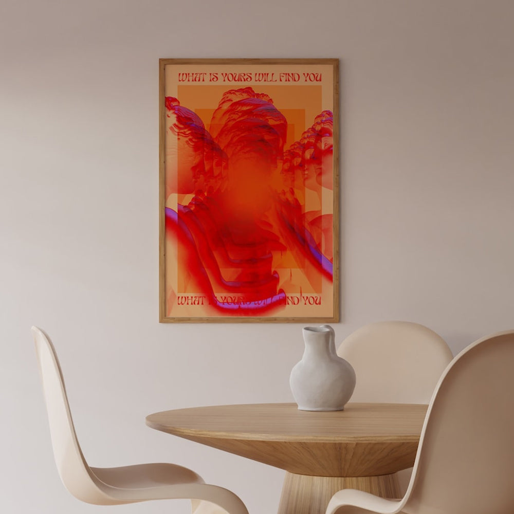 70s warm neon graphic
