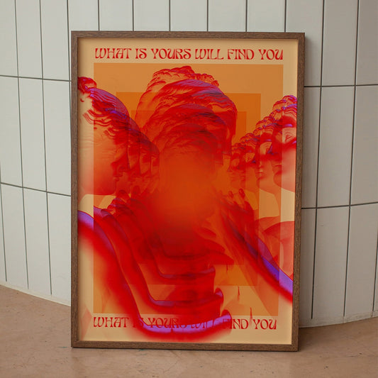 70s warm neon graphic