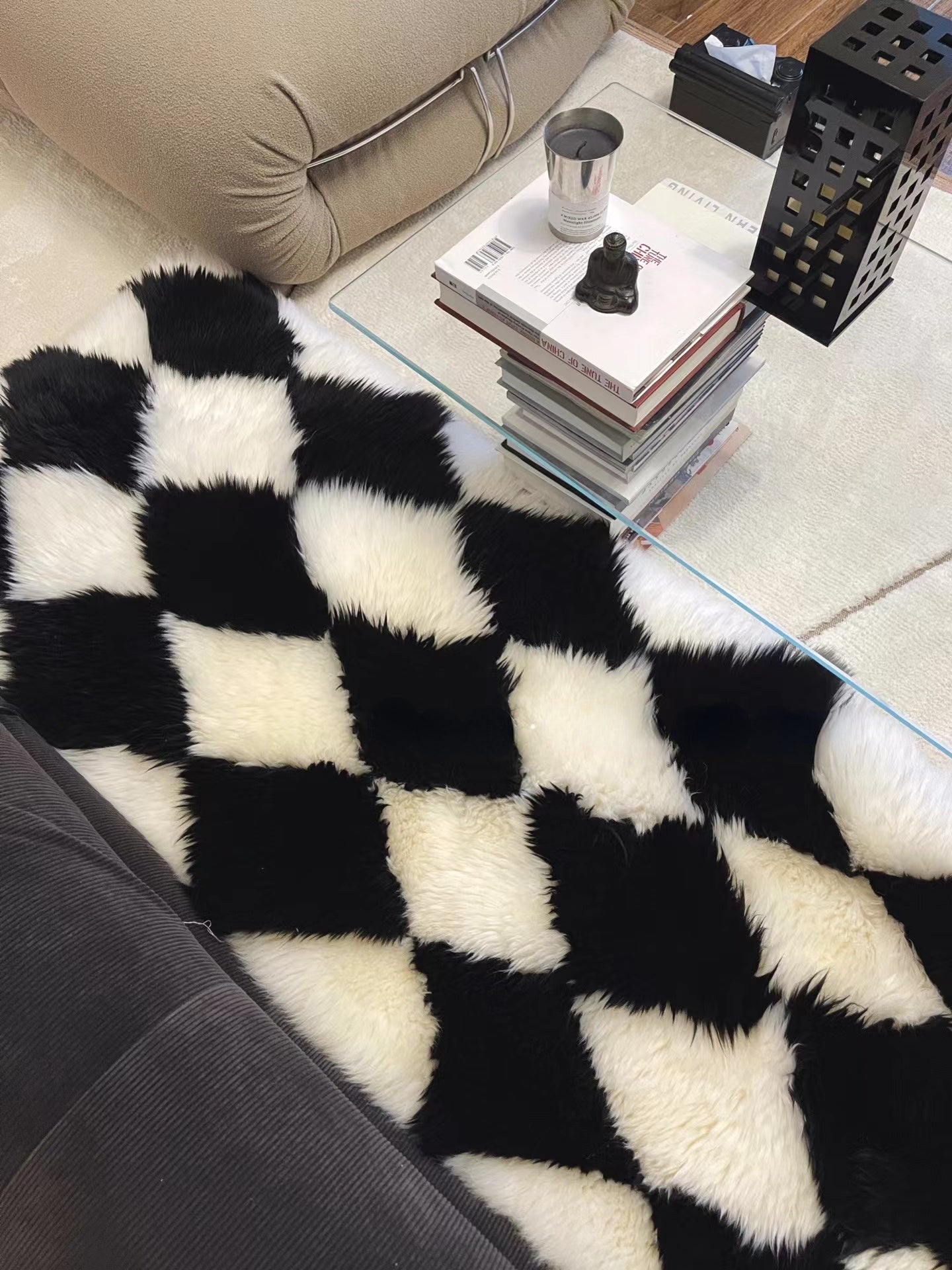 Block lattice rug