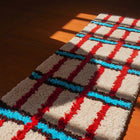 Bright grid rug
