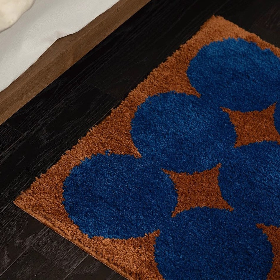Browny blue rug