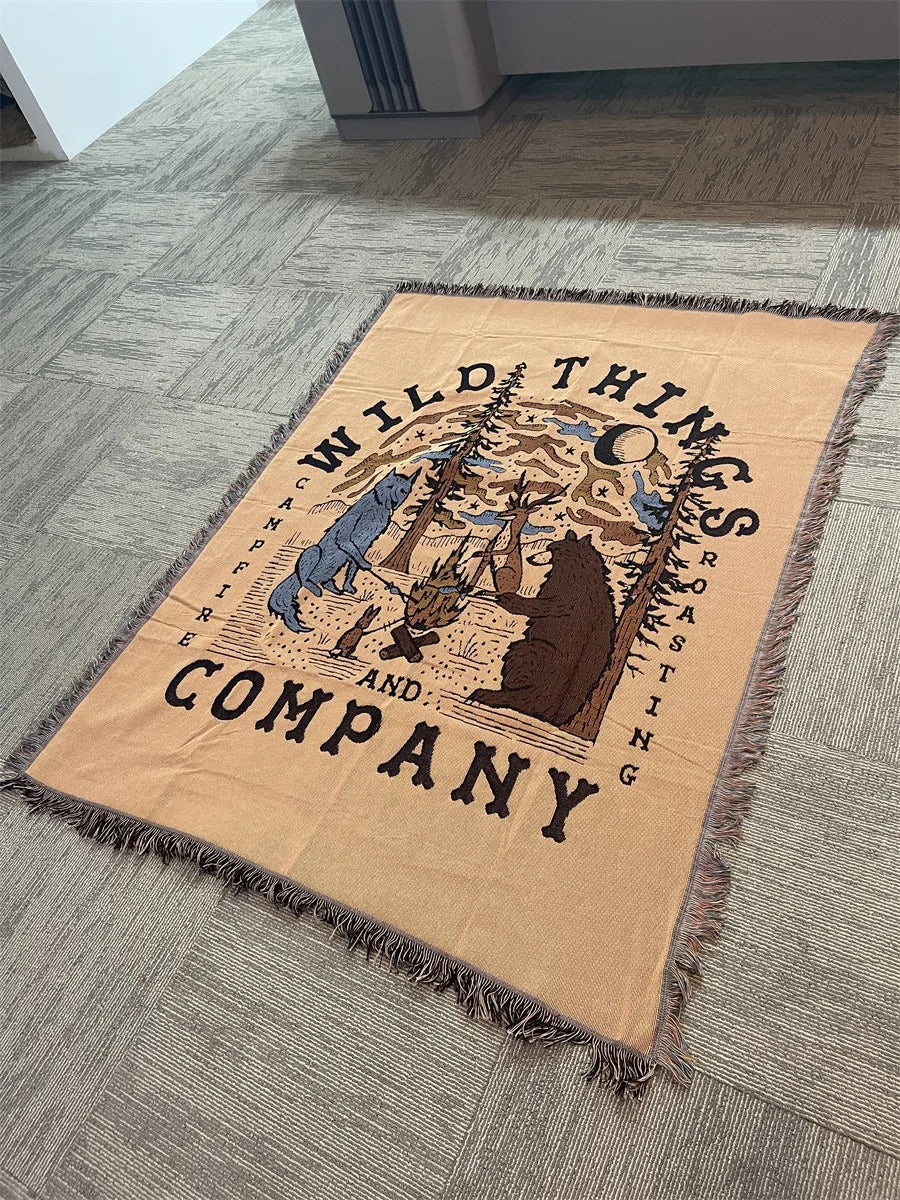Woody camping blanket