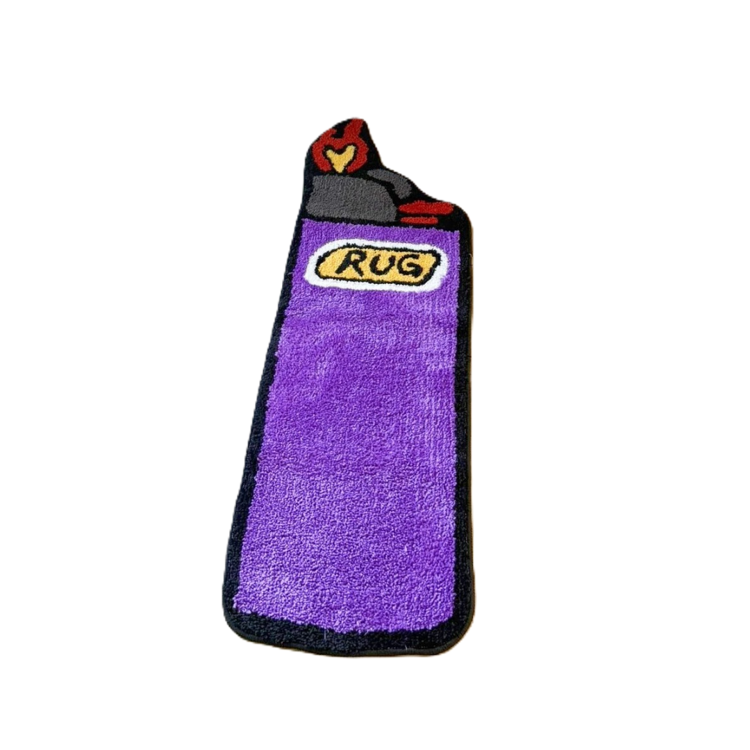 Purple lighter rug