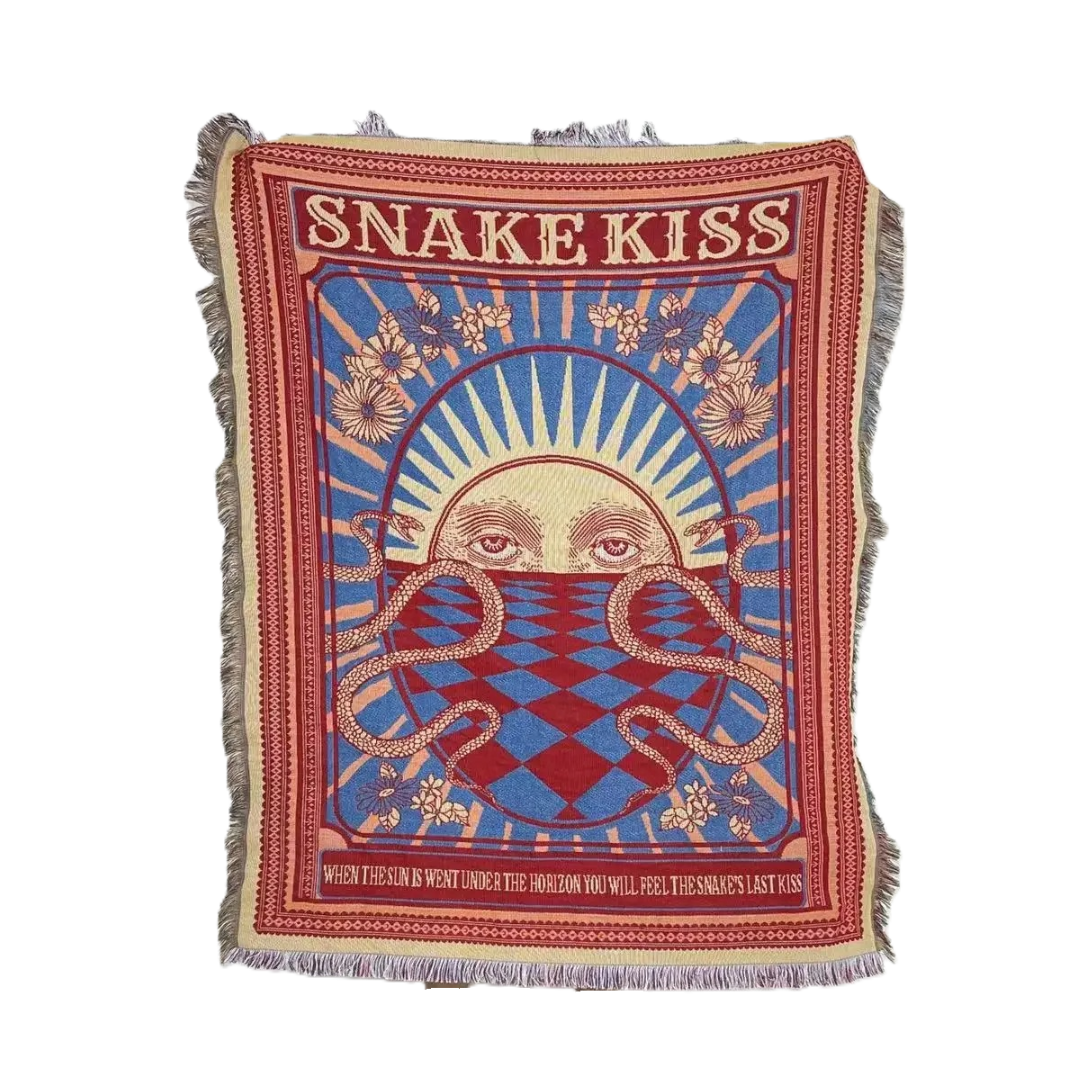 Snake kissed sun blanket