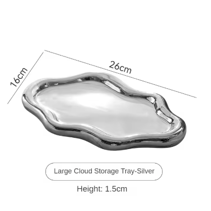 Ceramic wavy tray-sl