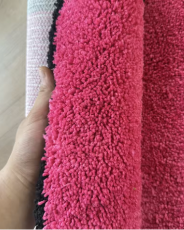 Pink lighter rug
