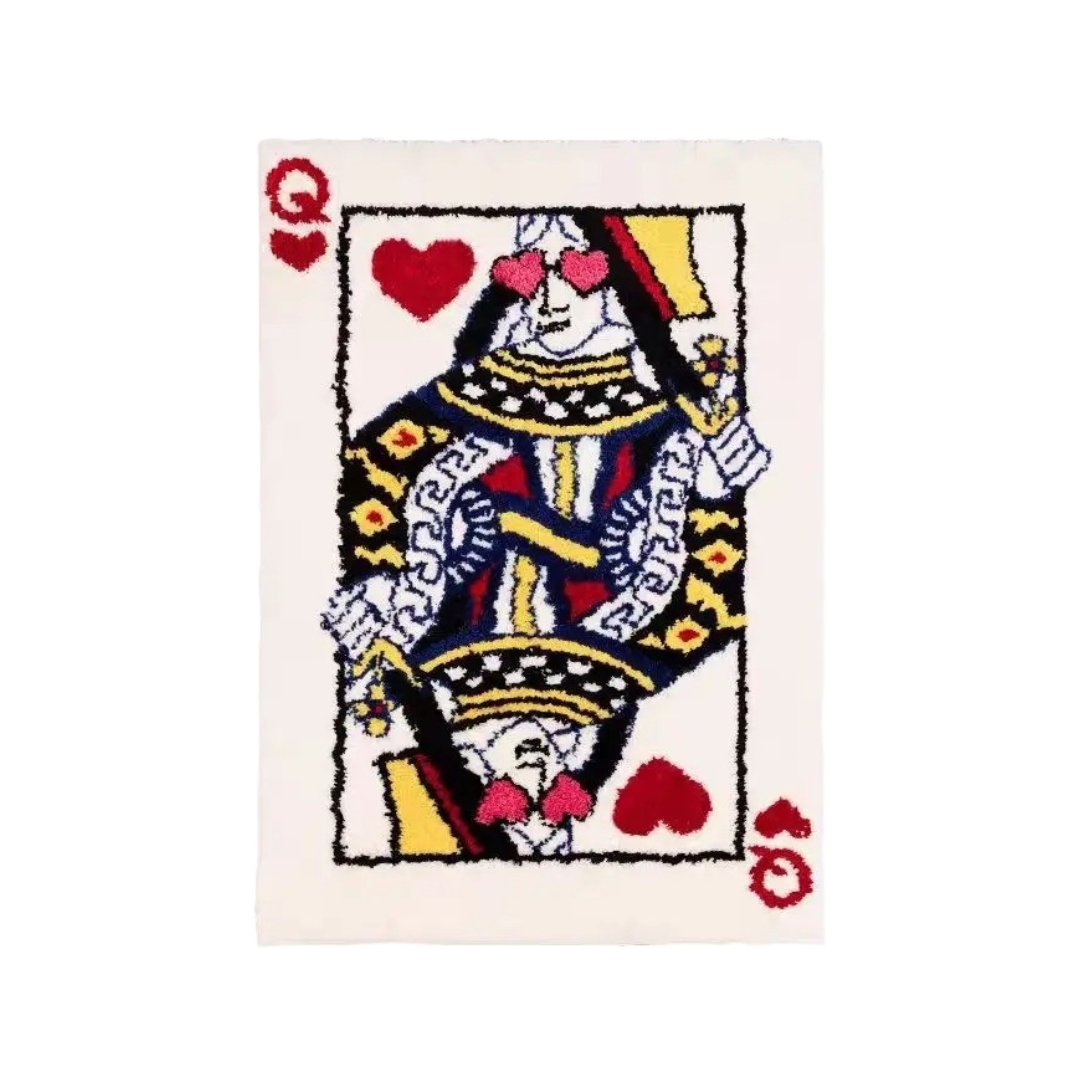 Queen card rug