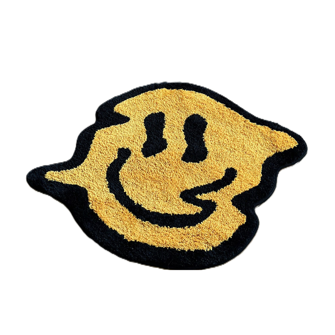 Melting smily rug