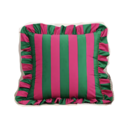 Frilled border cushion cover-gr