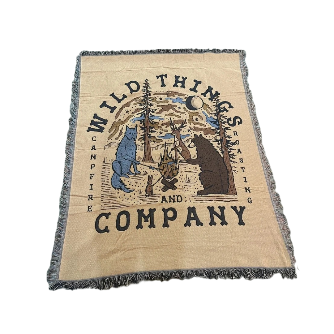 Woody camping blanket