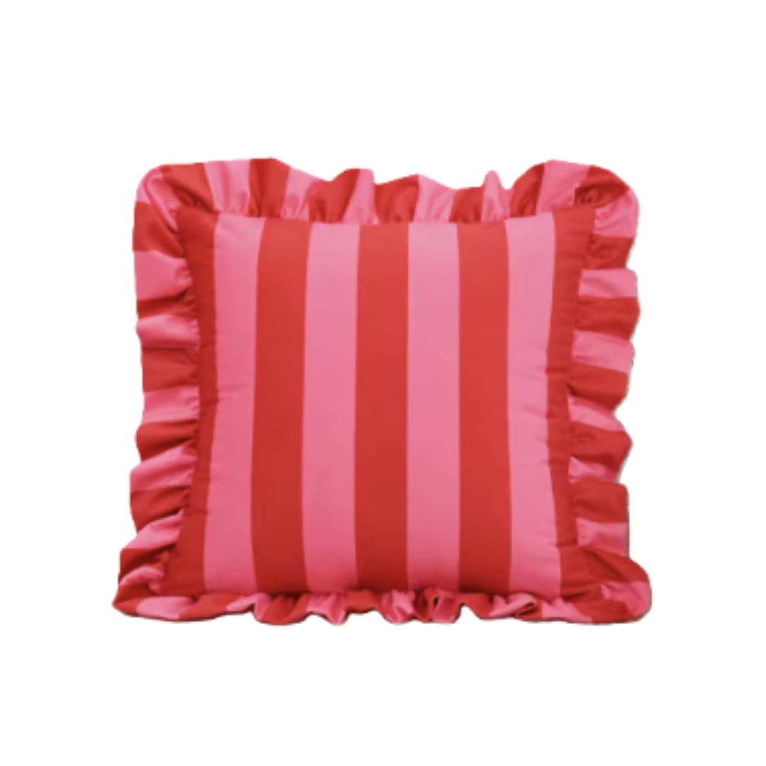 Frilled border cushion cover-pk