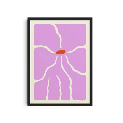 Pinky vintage flower graphic
