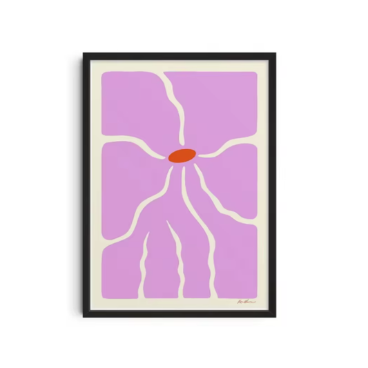 Pinky vintage flower graphic