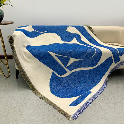 Woman portrait blanket