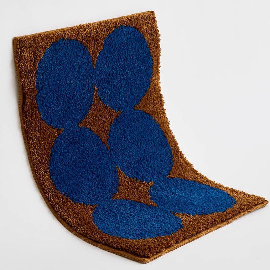 Browny blue rug