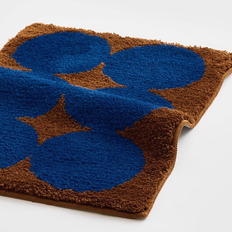 Browny blue rug