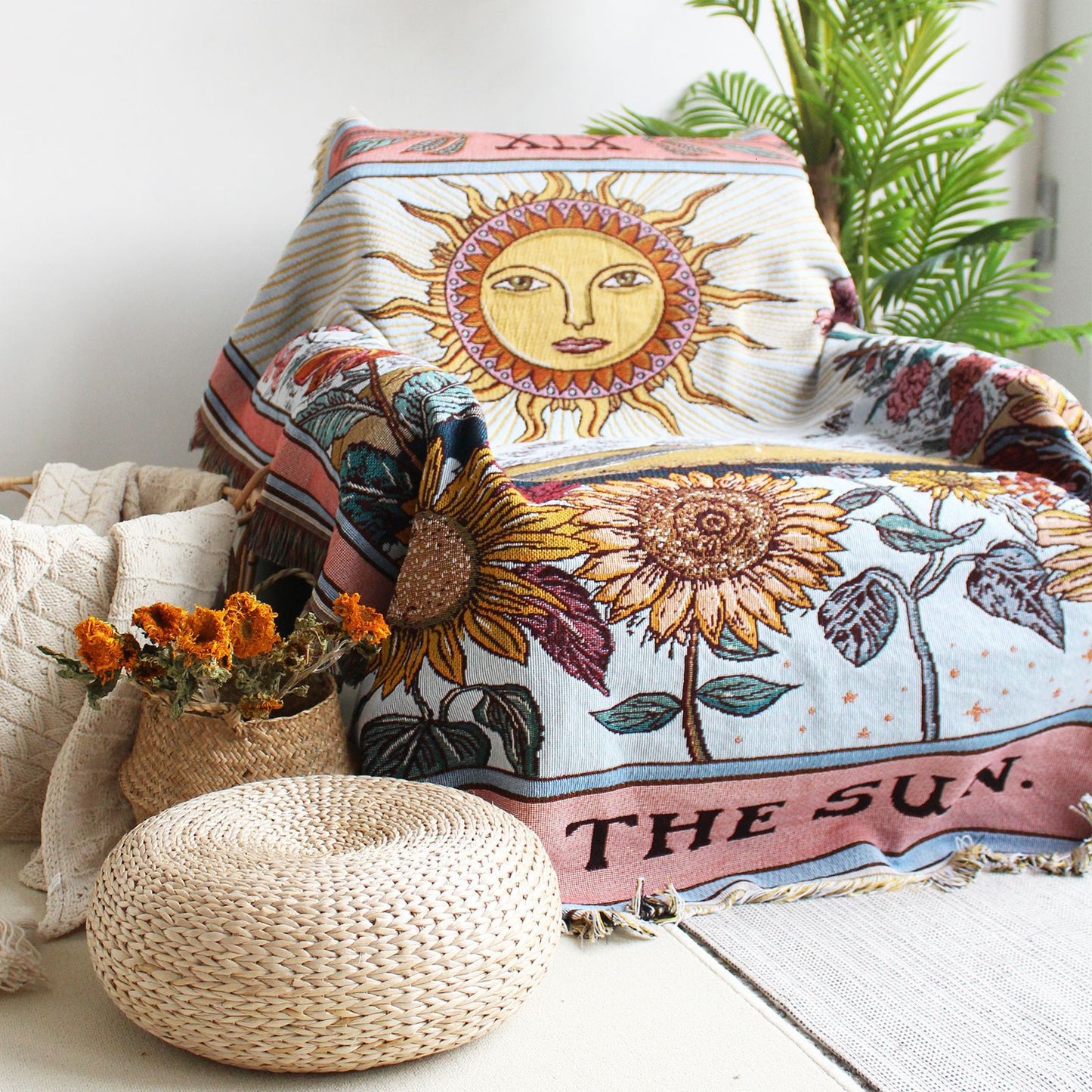 The sun card blanket