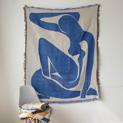 Woman portrait blanket