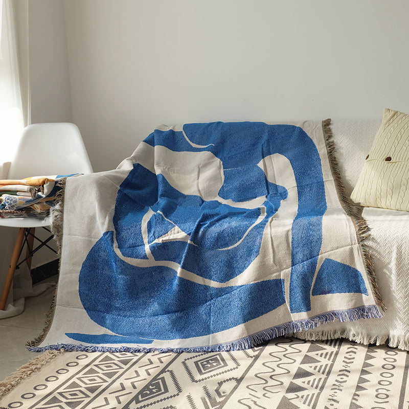 Woman portrait blanket