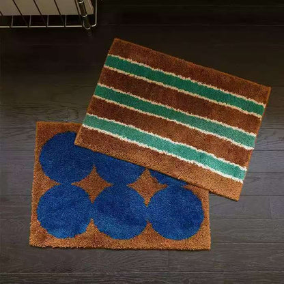 Browny green rug