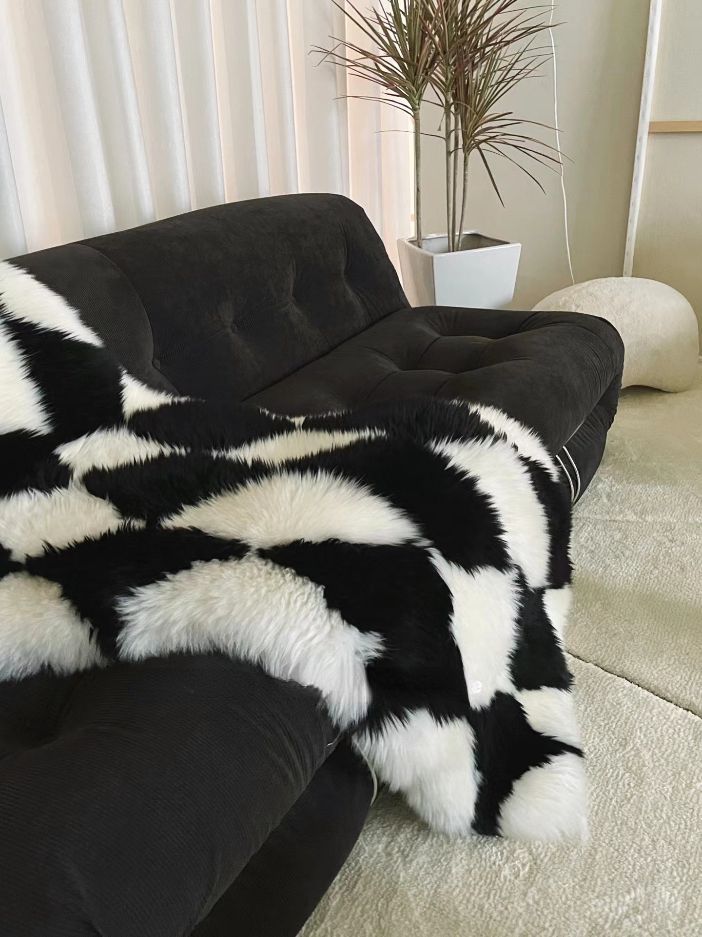 Block lattice rug