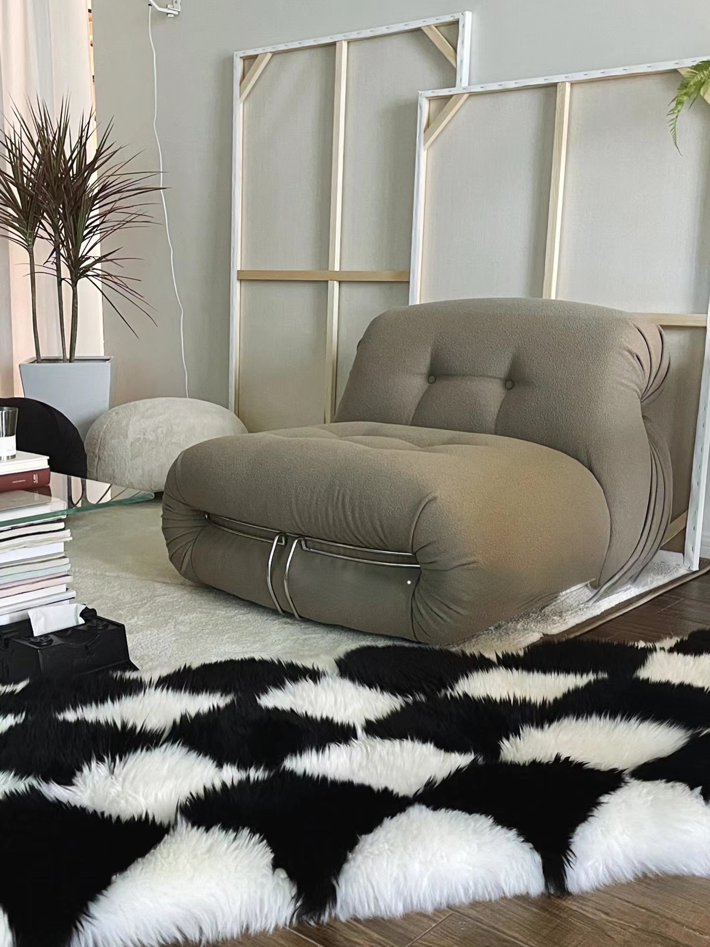 Block lattice rug