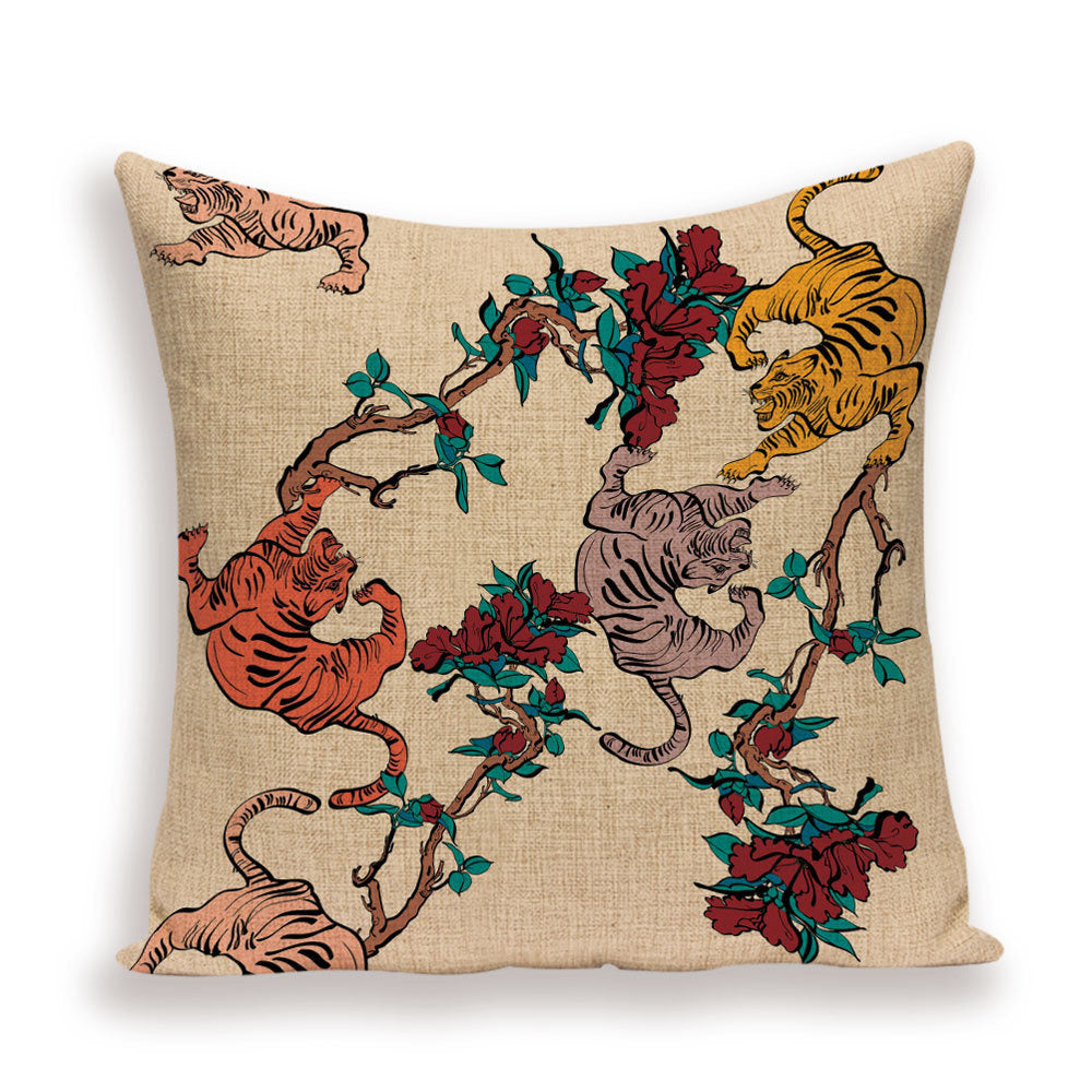 Various tiger cushion cover-3