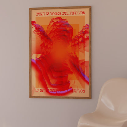70s warm neon graphic