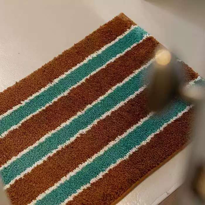 Browny green rug