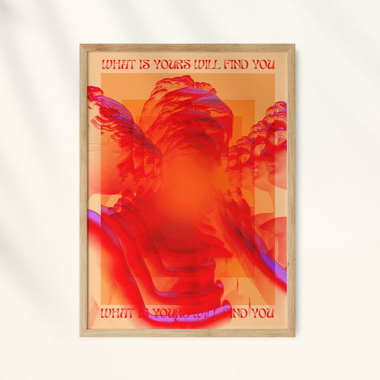 70s warm neon graphic