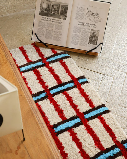 Bright grid rug