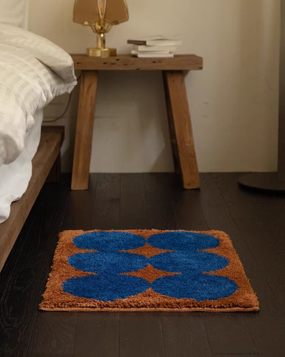 Browny blue rug