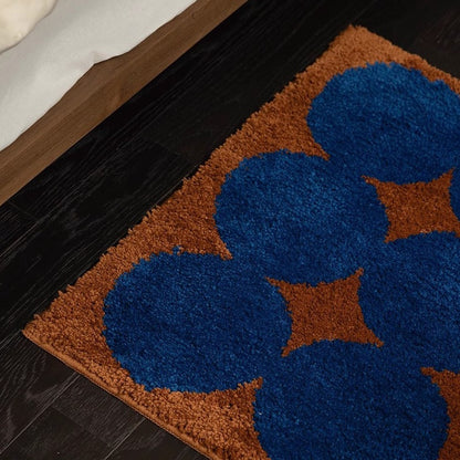 Browny blue rug