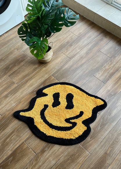 Melting smily rug