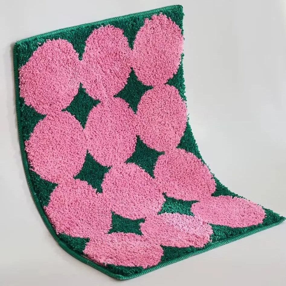 Pinky green rug