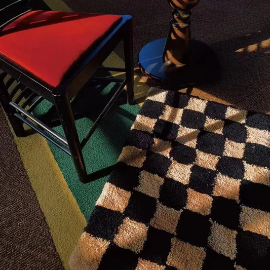 Block check rug