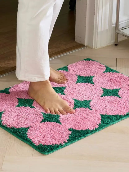 Pinky green rug