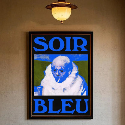 Soir blue graphic