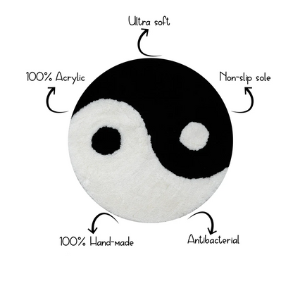 Yin and yang rug