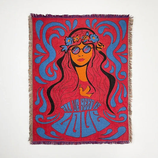 Vivid woman blanket