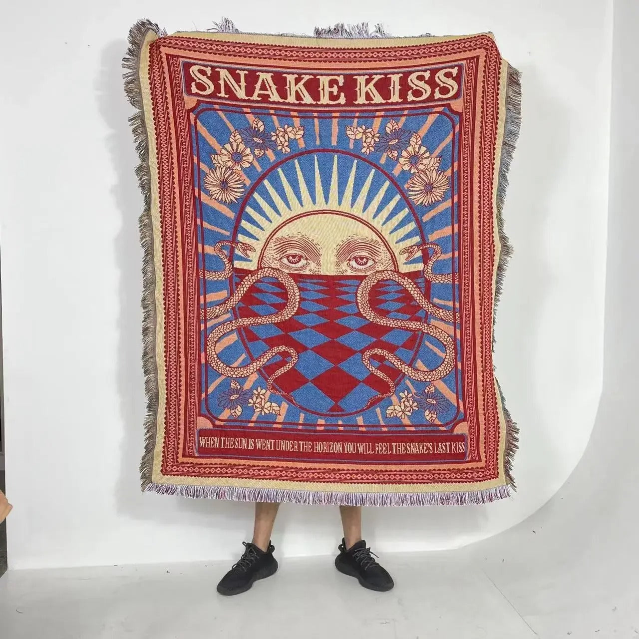 Snake kissed sun blanket