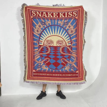 Snake kissed sun blanket