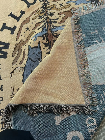 Woody camping blanket